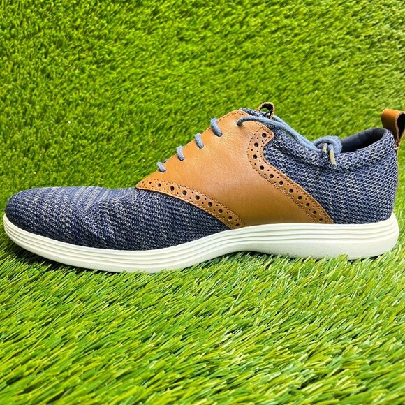 Cole Haan Grand Tour Mens Size 9 Blue Brown White Casual Classic Oxford Shoes main image 9
